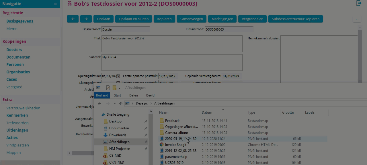 document relatereren aan object