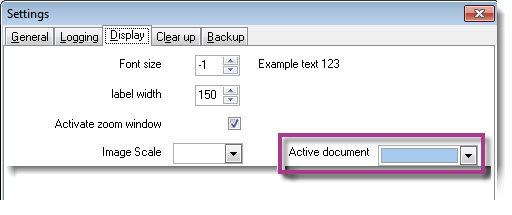 color active document